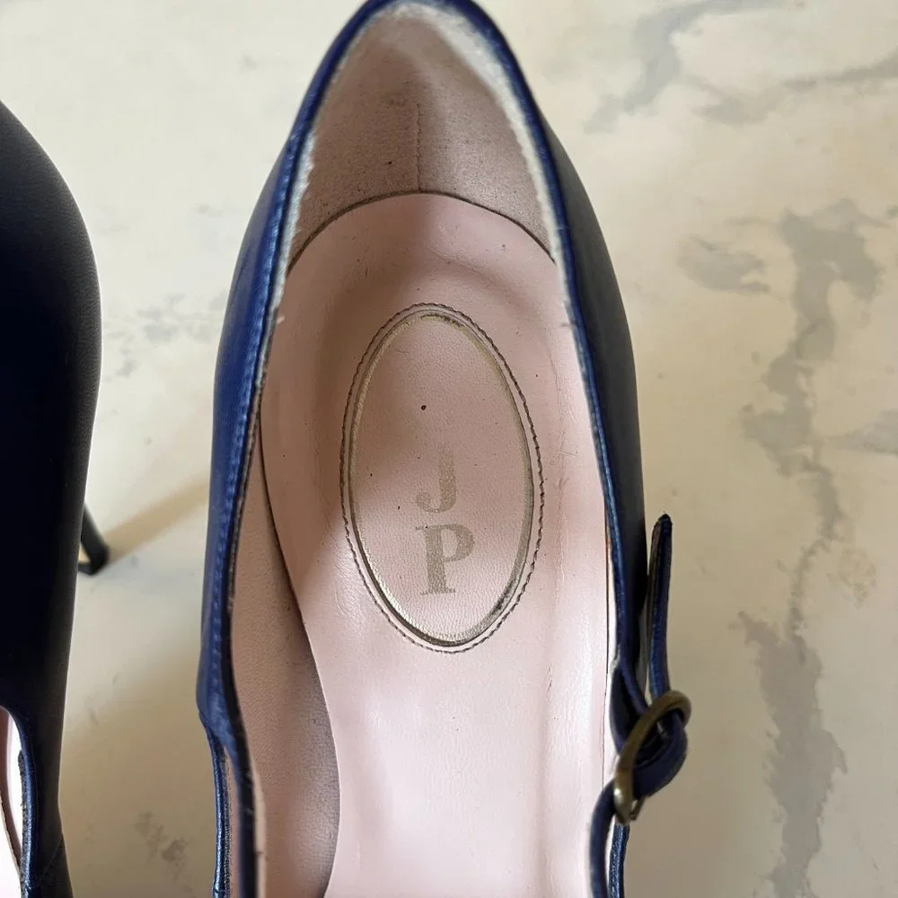 SJP by Sarah Jessica Parker T Strap Heel - Purple Leather 9.5 - Picture 13 of 15